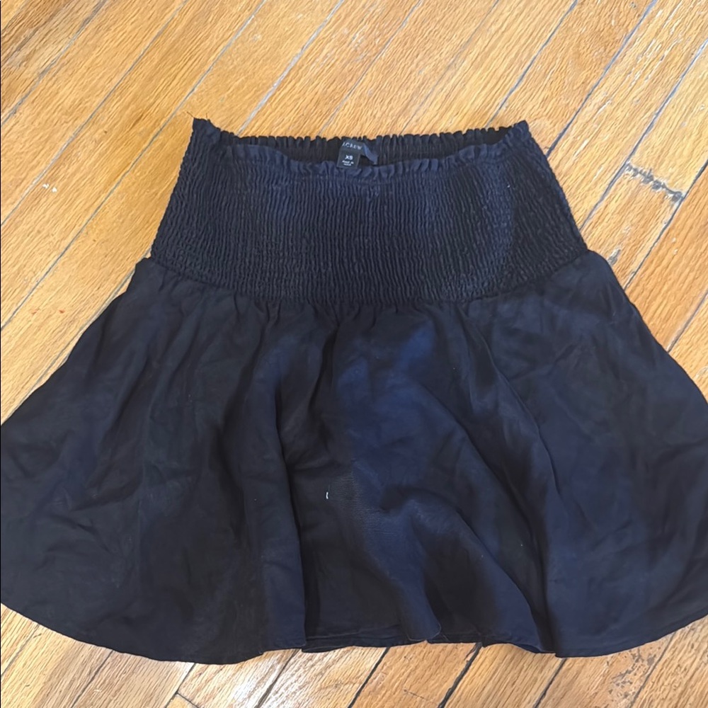 Linen Elegant Black Women's Skirt JCrew